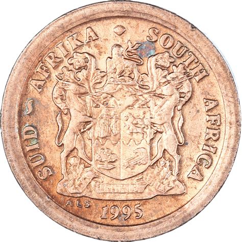 Coin South Africa 2 Cents 1995 African Coins
