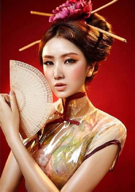 Check these incredible before and though the porcelain doll makeup look is nothing new, these girls here take it very seriously. japanese girls hairstyles with sticks - SheIdeas