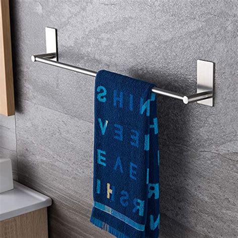 Suntech Towel Bar 16 Inch Bathroom Self Adhesive Holder Stick On Wall