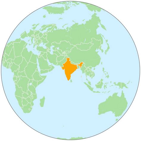 India On Globe