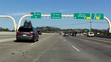 Escondido Freeway Interstate 15 Exits 29 To 33 Northbound Youtube