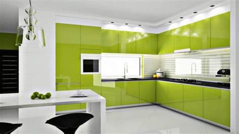 kabinet dapur warna hijau desainrumahidcom