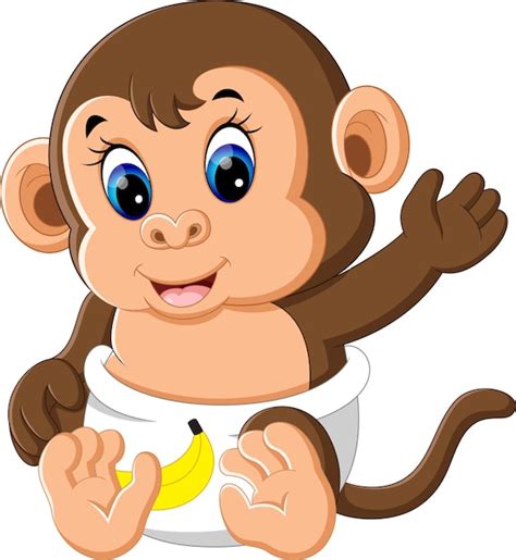 Cartoon Monkey Svg