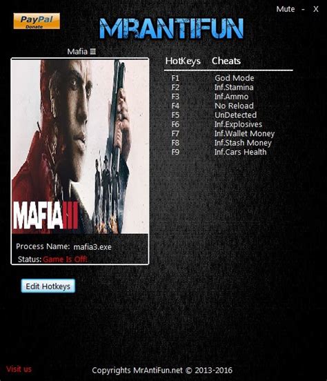 Ran a thorough check and found no problem with the pc. MAFIA 3: TRAINER (+10) 1.0: GOD MODE FIXED - Mafia 3 mod ...