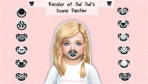 Sims 4 Ccs The Best Sweet Pacifiers By My Fabulous Sims
