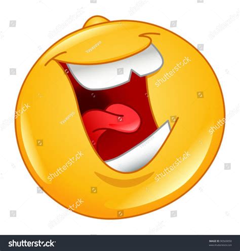 Laughing Out Loud Emoticon Stock Vector 90569050 Shutterstock