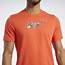 Reebok T Shirts & Long Sleeves  Graphic Tee Vivid Orange Mens