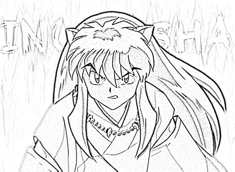 Free Printable Inuyasha Coloring Pages For Kids