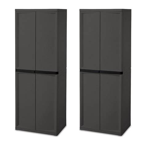 Sterilite 4 Shelf Utility Storage Cabinet Instructions Cabinets Matttroy