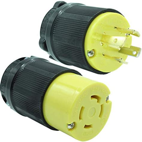 Journeyman Pro 30 Amp Plug And Connector Set Nema L14 30r And L14 30p
