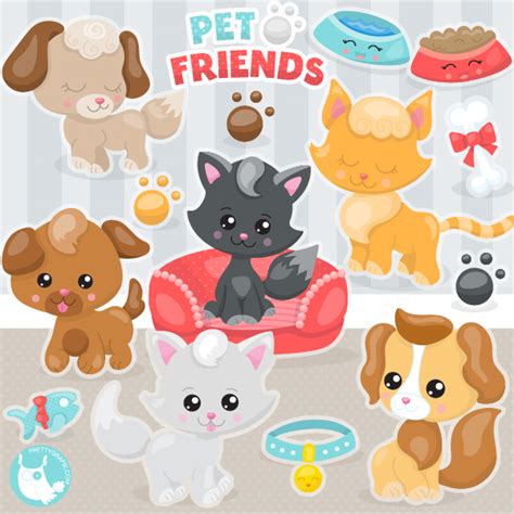 Pet Friends Graphic By Prettygrafik · Creative Fabrica