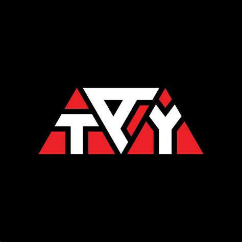 Tay Triangle Letter Logo Design With Triangle Shape Tay Triangle Logo