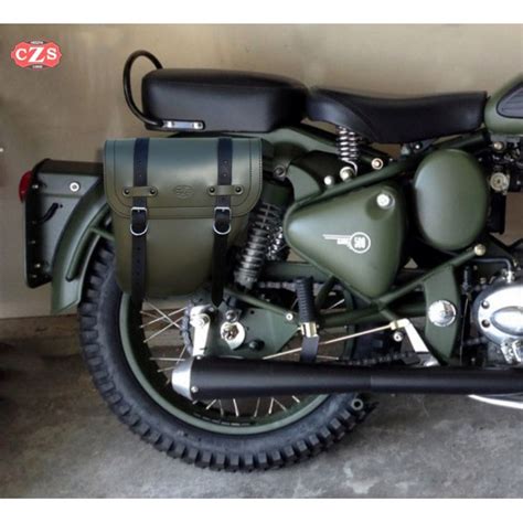 After a year it was finally launched for the market. Saddlebag - Royal Enfield - Battle Green 350 / 500cc ...