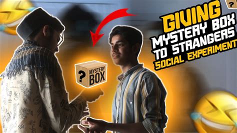 giving mystery cigrate box 📦 to strangers social experiment funny video 😂 viral funny vlog