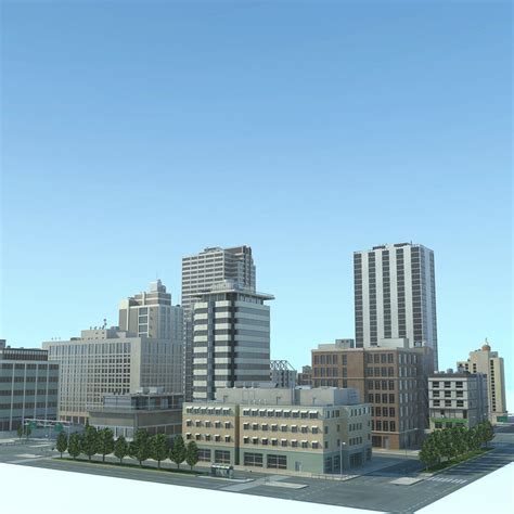3d City Cityscape Model
