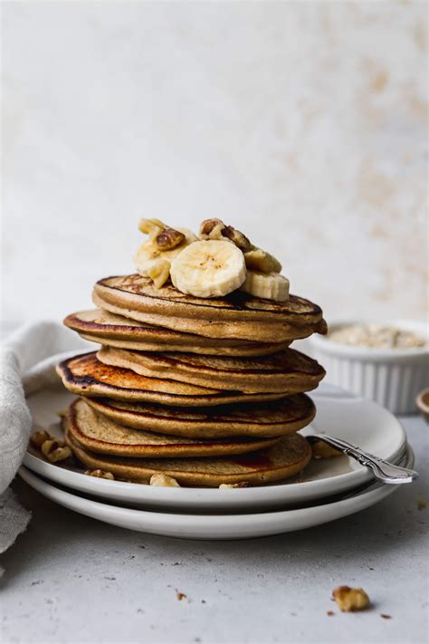 Healthy 4 Ingredient Banana Oat Pancakes Gluten Free Walder Wellness