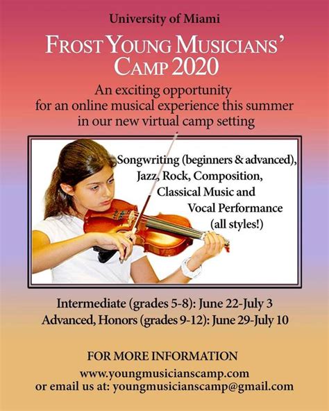 2020 Summer Music Camps