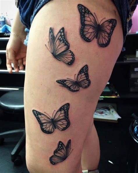 70 Beautiful Thigh Tattoos For Women Designs Butterfly Tattoos For