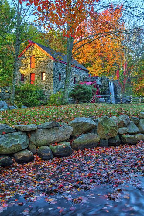 Massachusetts Fall Foliage At The Wayside Inn Historic District