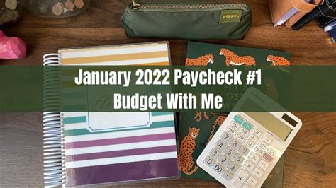 Semi Monthly Paycheck Breakdown January 2022 Budget With Me Youtube