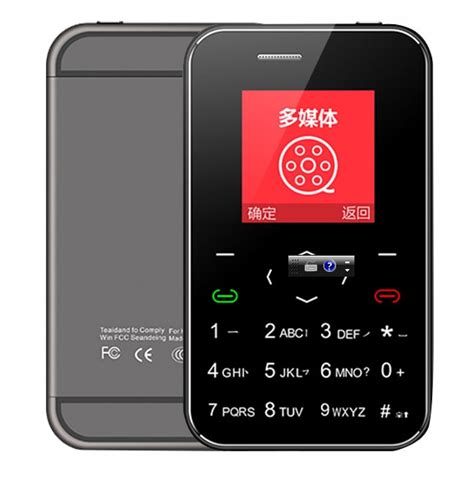 Original Aeku I6 Card Mobile Phone 45mm Ultra Thin Pocket Mini Phone