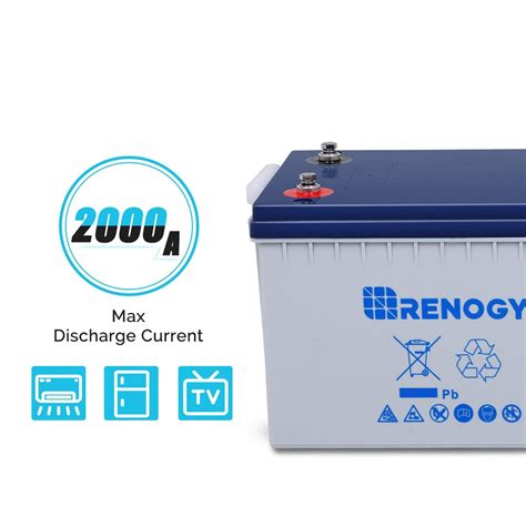 Renogy Deep Cycle Hybrid Gel Battery 12 Volt 200ah Solar Power Lifestyle