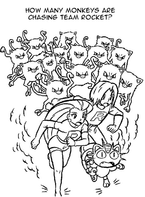 blog creation2: Team Rocket Pokemon Cartoon Coloring Pages