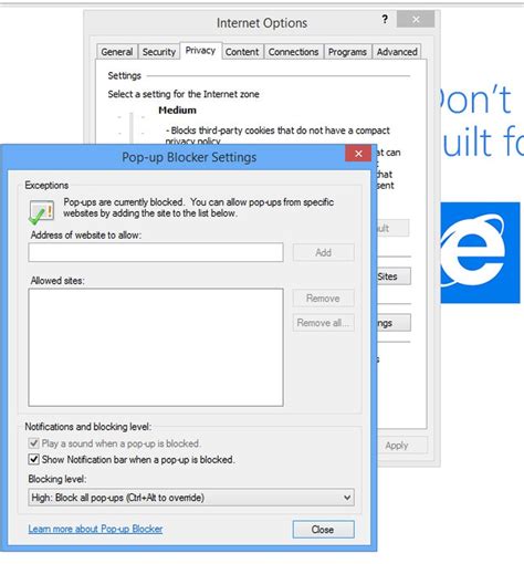 How To Block Pop Ups In Windows Tech Advisor
