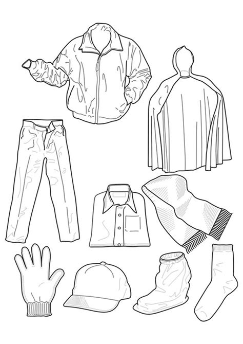 Dibujo para colorear ropa - Img 17095