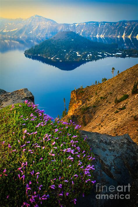 Misty Crater Lake Photograph By Inge Johnsson Fine Art America