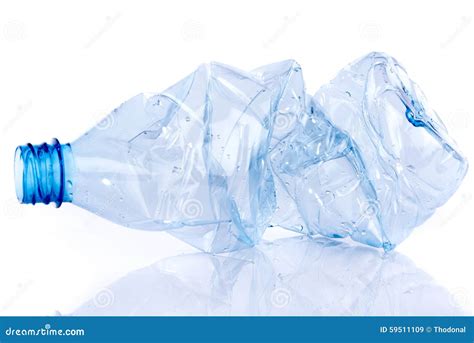 Crushed Plastic Bottle Stock Image Image Of Compressed 59511109