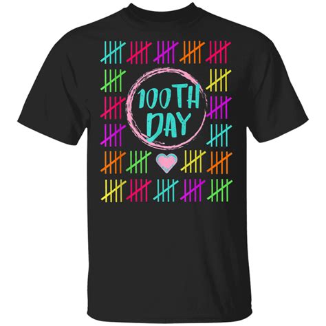 100 Days Smarter Counting Tally Marks 100th Day Of School G500 Gildan 5