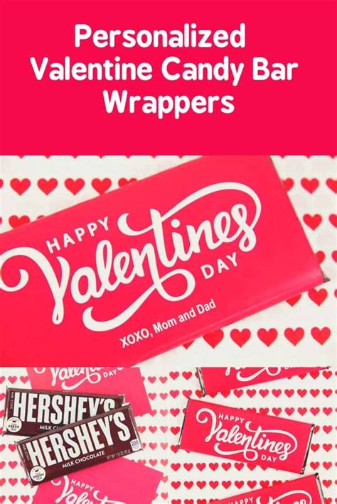 A Valentine Candy Bar Wrapper Is A Clever Way To Give Chocolate Bars On