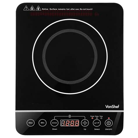 induction hob electric cooking digital portable cooktop single countertop burner vonshef plate stove ceramic amazon cook infrared touch counter kitchen