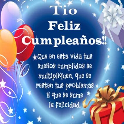 Bellas y Lindas Tarjetas de Cumpleaños Feliz A Ti Tío Querido