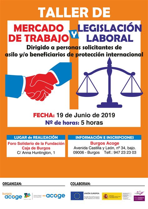 Taller "Mercado de trabajo y legislación laboral" 19 de junio (Foro
