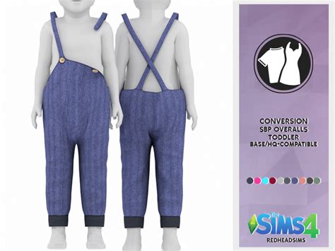 Sbp Overalls For Toddlers Redheadsims Cc