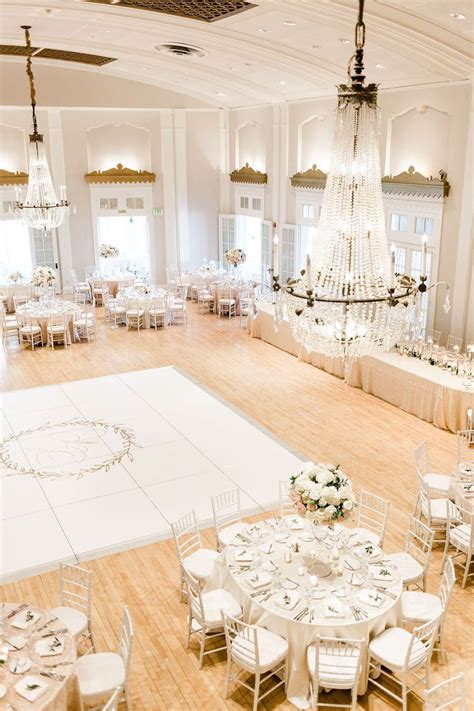 Dreamy Classic White Country Club Wedding With Ballroom Elegance In