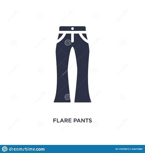 Flare Pants Icon On White Background Simple Element Illustration From