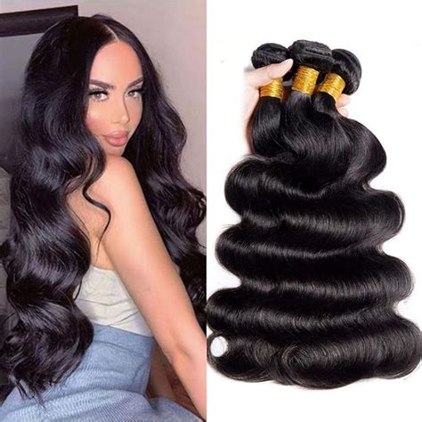 Body Wave Human Hair Bundles 14 16 18 Inch Brazilian Weave Hair Human