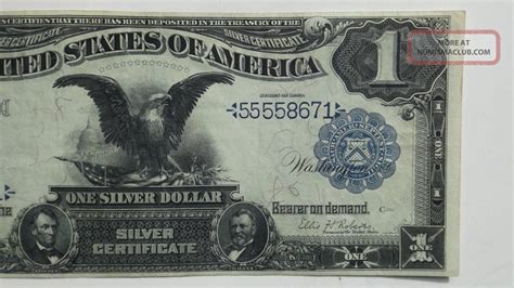 Rare Series Of Above Serial Large Black Eagle Silver Certificate
