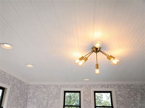 Browse 419 photos of beadboard ceiling. How to Replace a Drop Ceiling With Beadboard Paneling | DIY