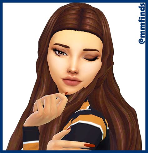 Sims 4 Maxis Match Eyelash Cc
