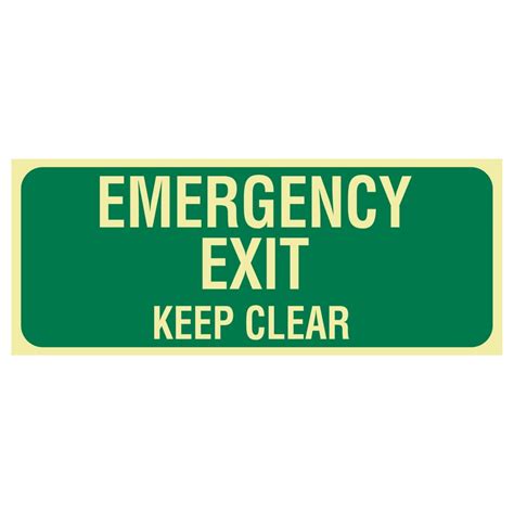 Exit Sign Emergency Exit Keep Clear Discount Safety Signs New Zealand