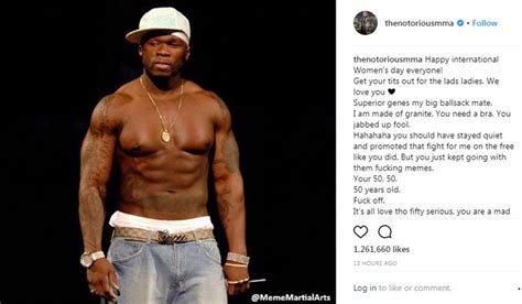 Dustin poirier absolutely laid waste to conor mcgregor at ufc 257 and the internet pounced on the opportunity to get some jokes in. Conor McGregor Blasts 50 Cent Telling Rapper He 'Needs A Bra'