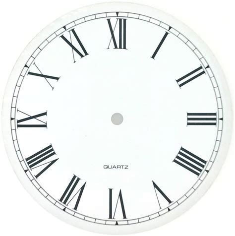 Lets Make Time White Roman Clock Dial 200mm Delux