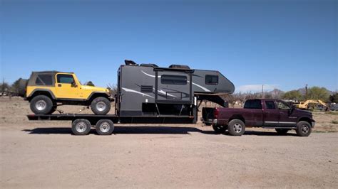 Gooseneck Trailer With 2013 Livin Lite Truck Camper 20000 Pirate4x4
