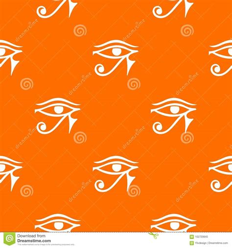 Eye Of Horus Egypt Deity Pattern Seamless Stock Vector Illustration Of Ancient Horus 102720645