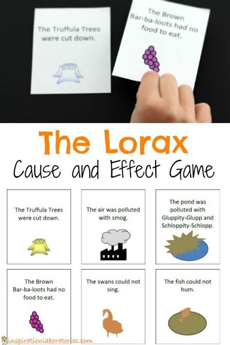 Lorax Cause And Effect Matching Game Inspiration Laboratories The