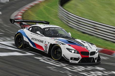Sim Racing Acht Bmw Z4 Gt3 Auf Dem Virtuellen Nürburgring
